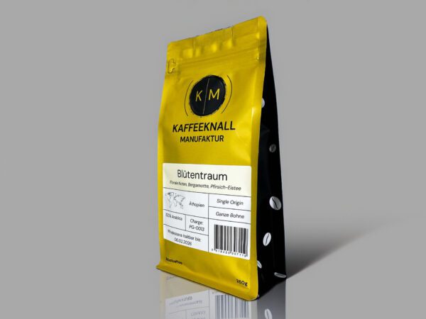 Blütentraum Kaffee – Äthiopischer Single Origin mit floralen Noten und fruchtiger Süße.