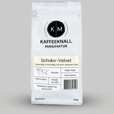 Kaffeeknall Schoko-Velvet – Single Origin Kaffee aus Brasilien, ganze Bohne