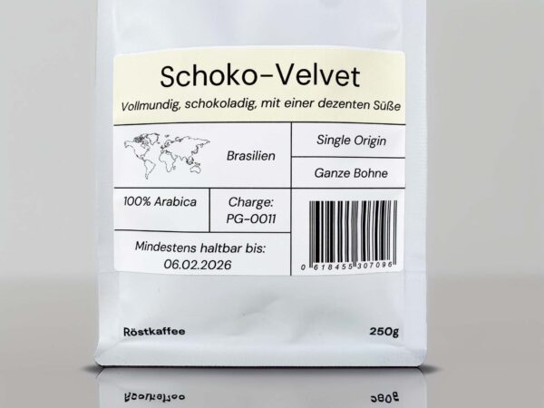 Kaffeeknall Schoko-Velvet – Single Origin Kaffee aus Brasilien, ganze Bohne