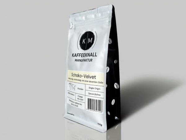 Schoko-Velvet – Spezialitätenkaffee aus Brasilien, 100% Arabica, ganze Bohne.