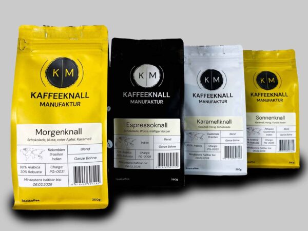 Aromenknall Set – Exklusive Kaffee-Blends mit vielfältigen Geschmacksprofilen