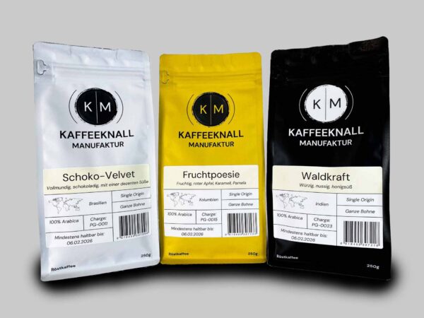 Aromenreise Set – Spezialitätenkaffee mit Noten von Schokolade, Frucht & Honig