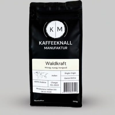 Kaffeeknall Waldkraft – Single Origin Arabica aus Indien, ganze Bohne