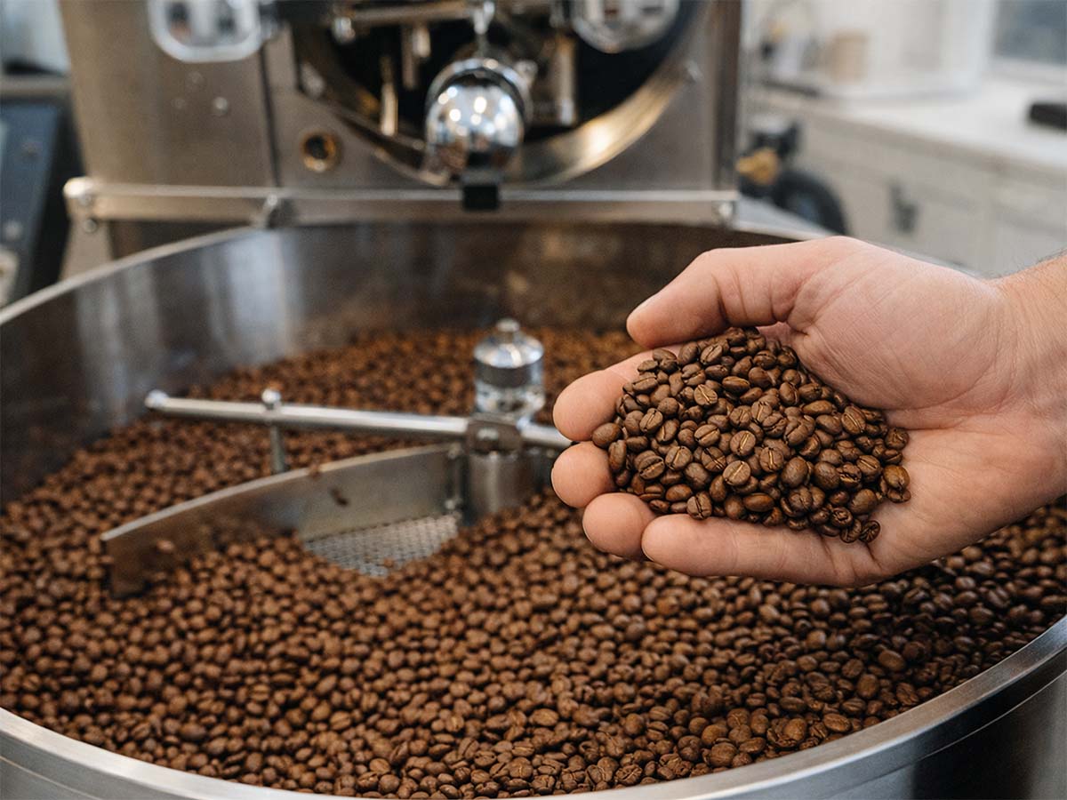 Vergleich zwischen industrieller und handwerklicher Kaffeeröstung bei Kaffeeknall